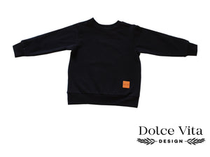Sweatshirt, Basic Black
