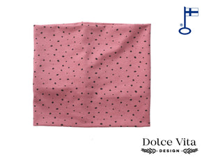 Tricot Scarf, Spots Pink