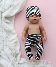 Load image into Gallery viewer, Dolls Leggings Set Zebra