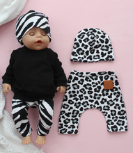 Load image into Gallery viewer, Dolls Clothing Set Black
