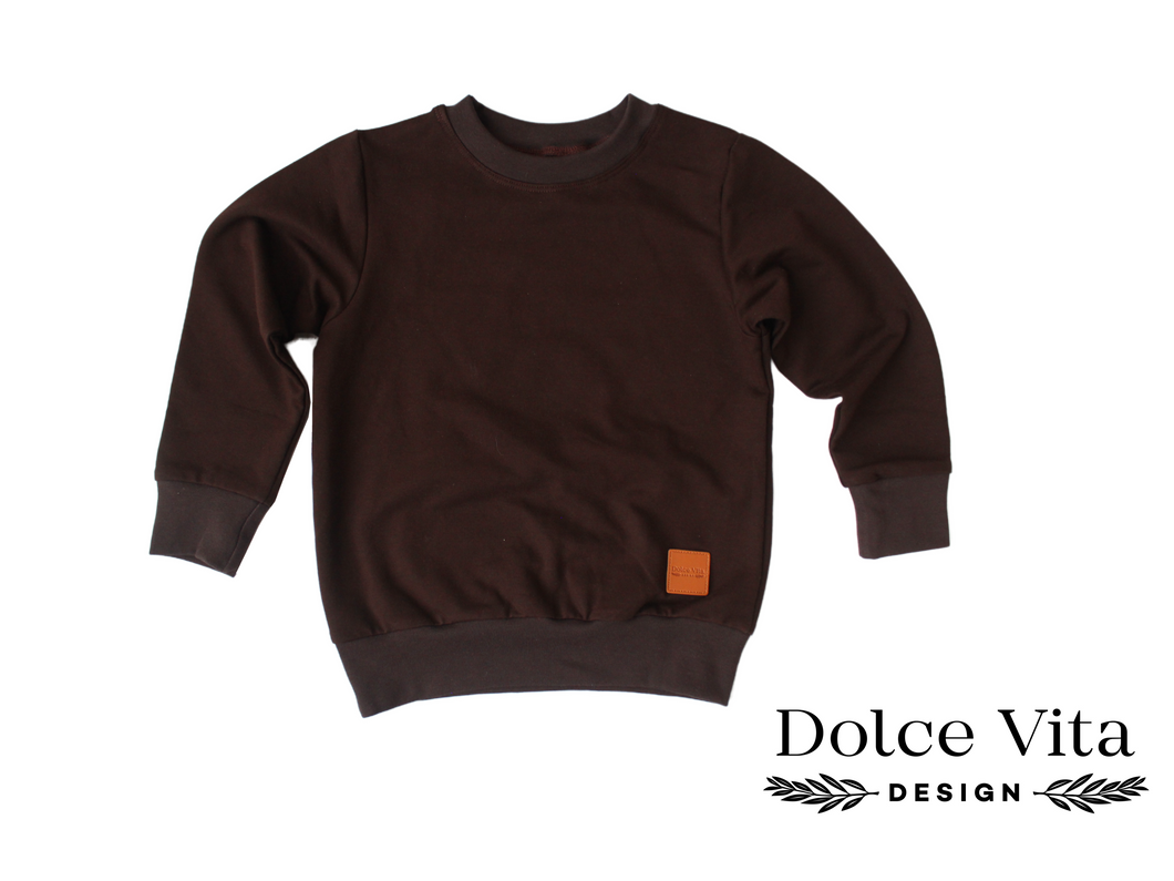 Sweatshirt, Dark Brown